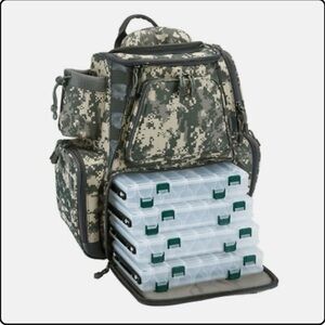 Piscifun Camouflage Tackle Fishing Backpack, New in Box